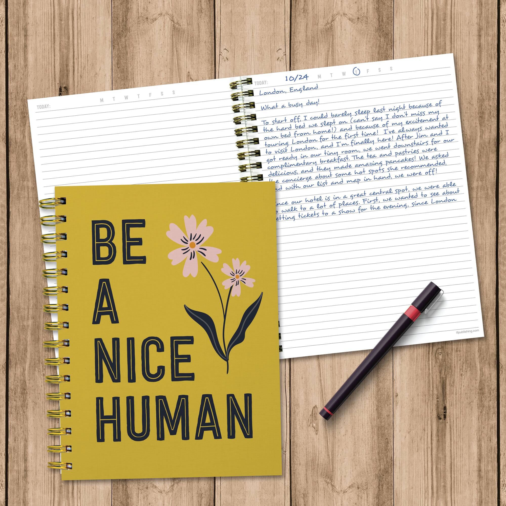 TF Publishing Joy Nice Human Spiral Lined Journal